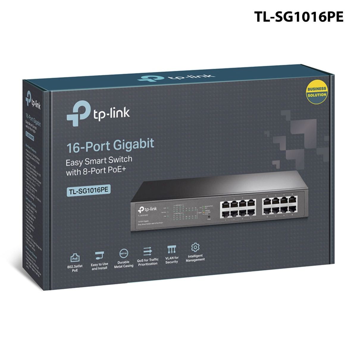 TP LINK - SWITCH DE 16 PUERTOS GIGABIT CON 8 PUERTOS PoE+, 110W (TL-SG1016PE)