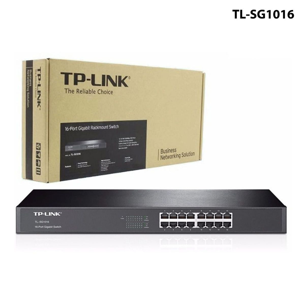 TP LINK - TP-LINK SWITCH 16P GB MBPS RACK 19 METAL TL-SG1016