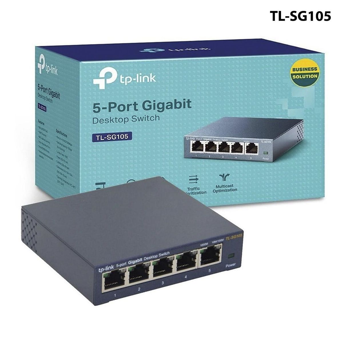 TP LINK - TP-LINK SWITCH DESKTOP 5P GB MBPS METAL TL-SG105