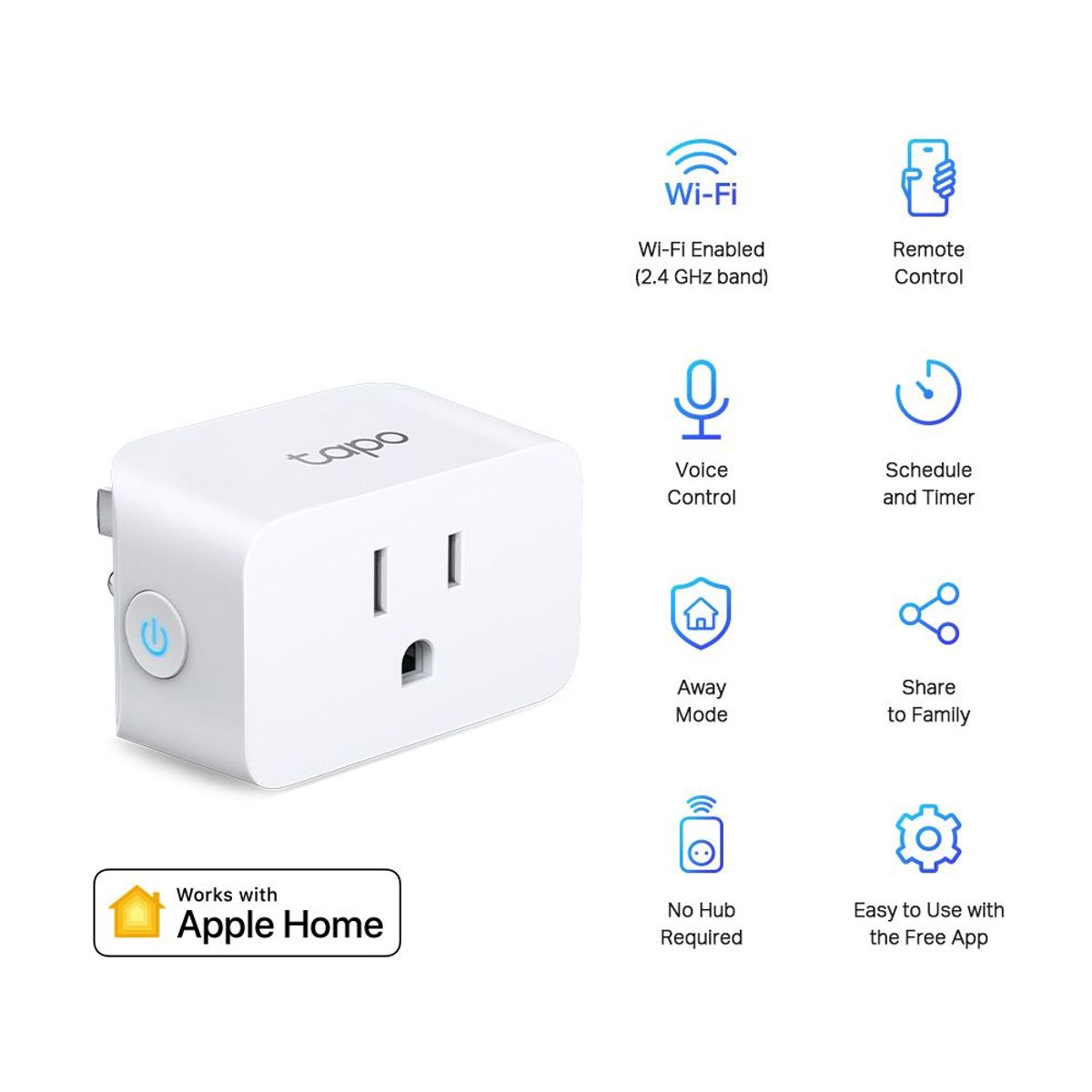 TP LINK - TP-LINK ENCHUFE SMART MINI WI-FI HOMEKIT TAPO P125
