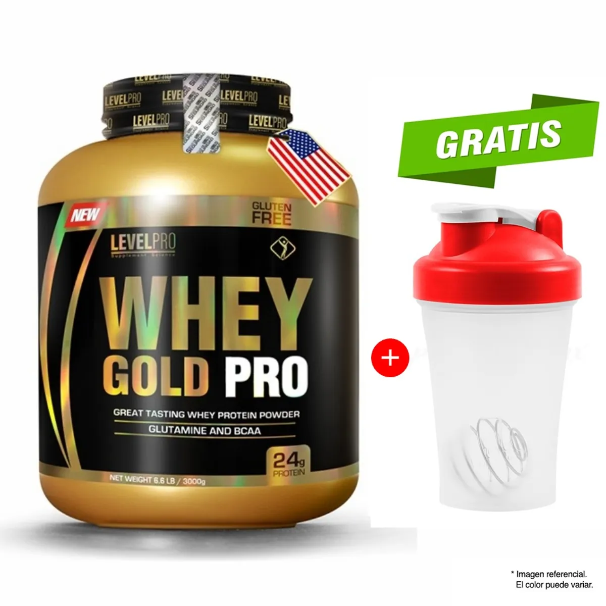 LEVEL PRO - Proteína Level Pro Whey Gold Pro 3Kg Chocolate