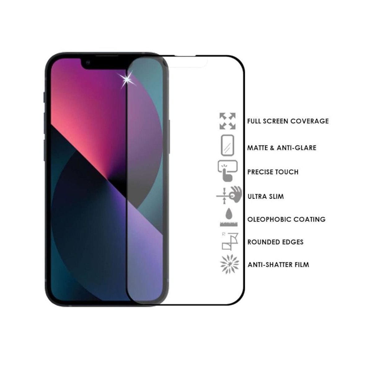 GENERICO - Protector de Pantalla Mate para iPhone 14 Pro