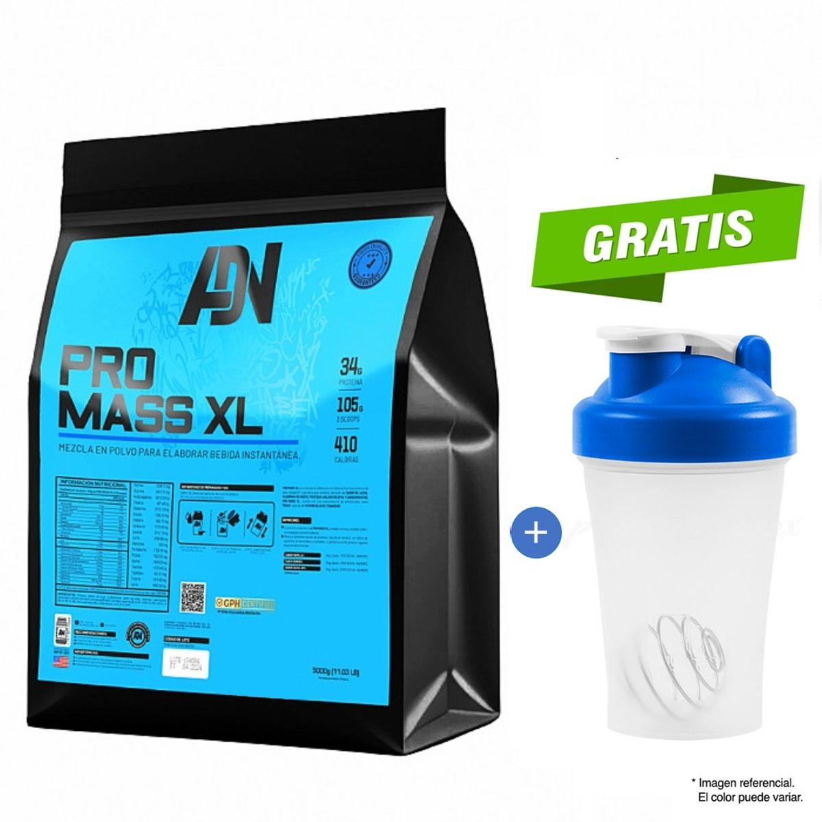 ADN - Proteína Pro Mass XL 3KG Chocolate