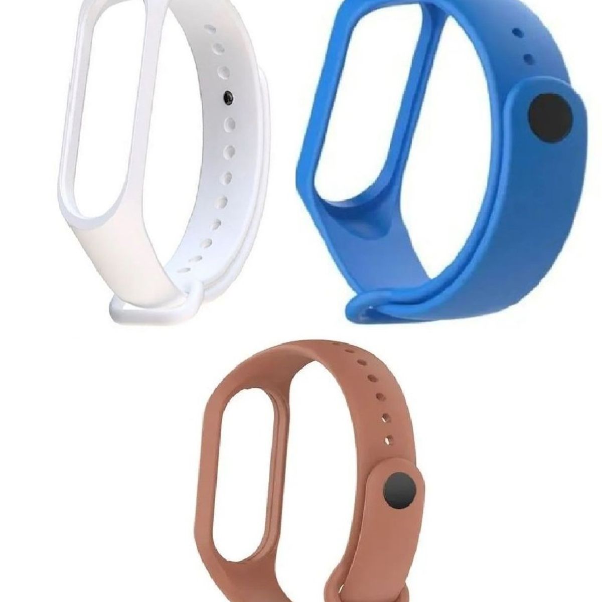 GENERICO - Correa Silicona Xiaomi Mi Band 3, 4, 5 X 3 unidades