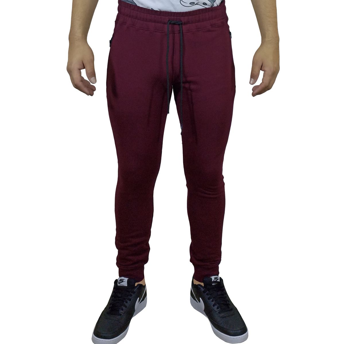 GENERICO - Jogger Algodón Para Hombre - Guinda