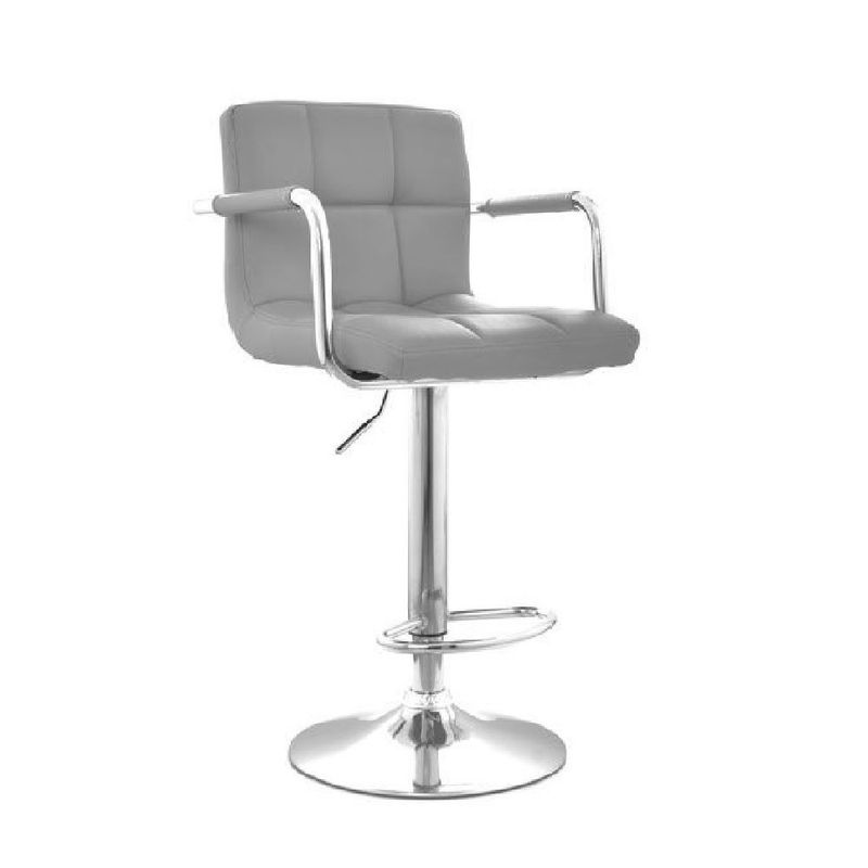 MOBELART - Banco para Bar Nill con brazos giratoria Gris möbelArt