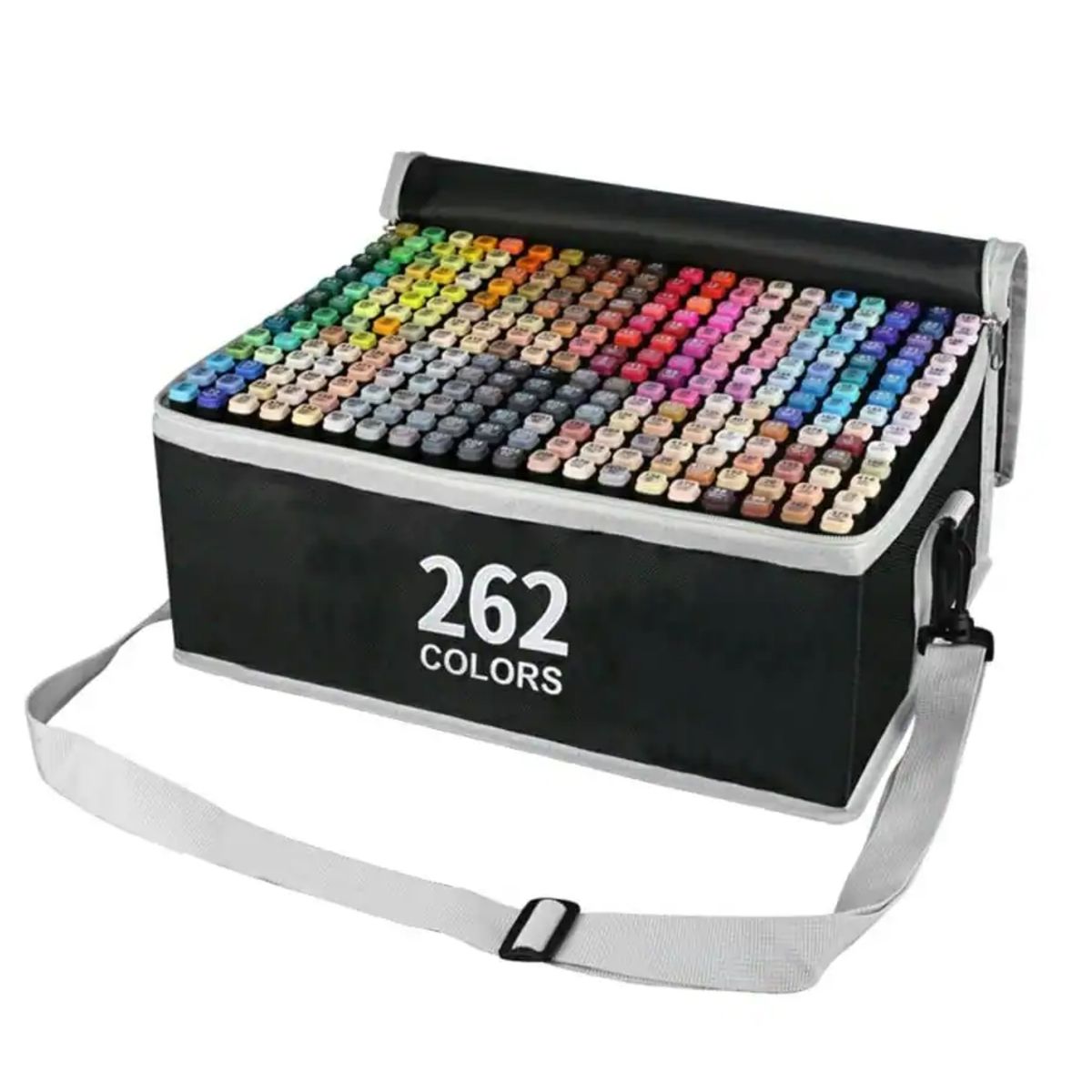 TOUCH - SET DE 262 DE PLUMONES  DOBLE PUNTA  COLORACIÓN VERSÁTIL