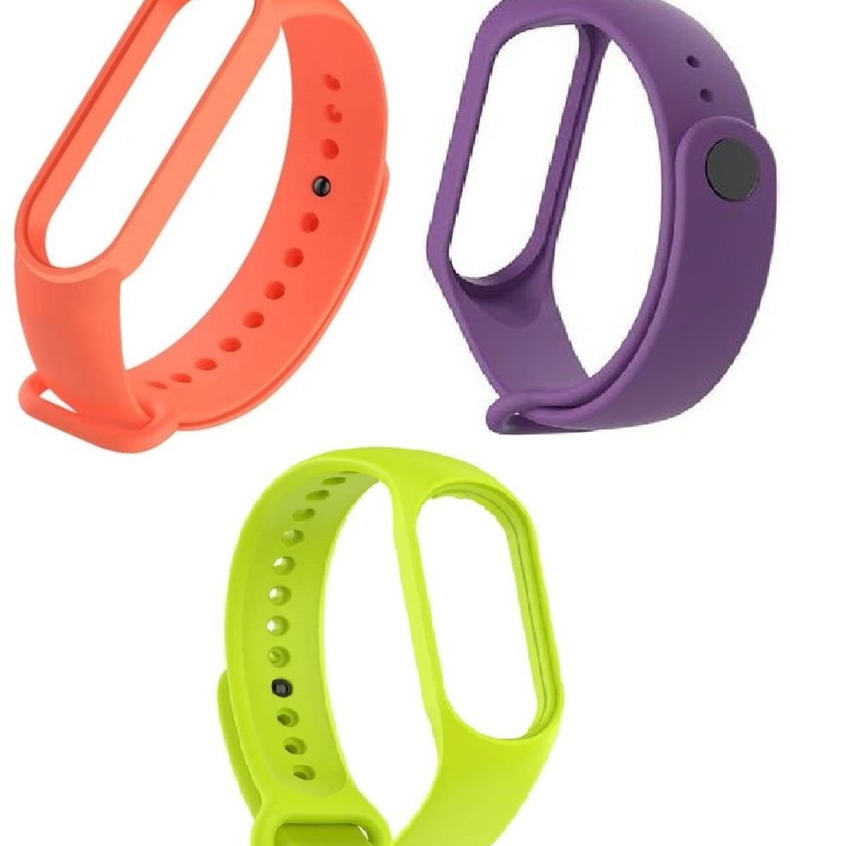 GENERICO - Correa Silicona Xiaomi Mi Band 3, 4, 5 X 3 unidades