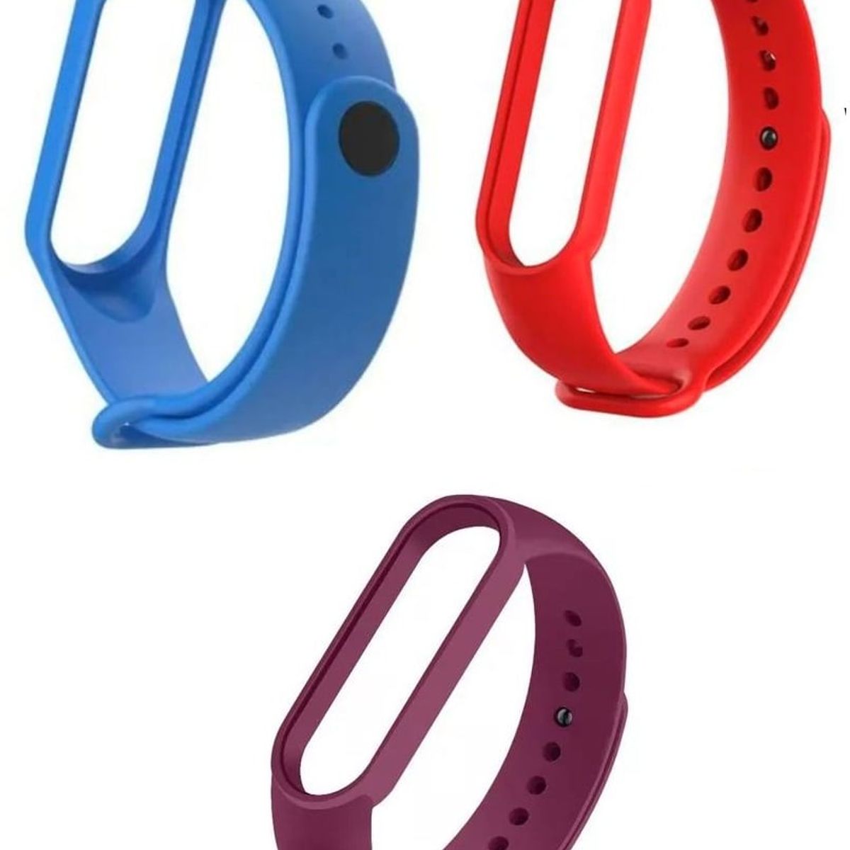 GENERICO - Correa Silicona Xiaomi Mi Band 3, 4, 5 X 3 unidades