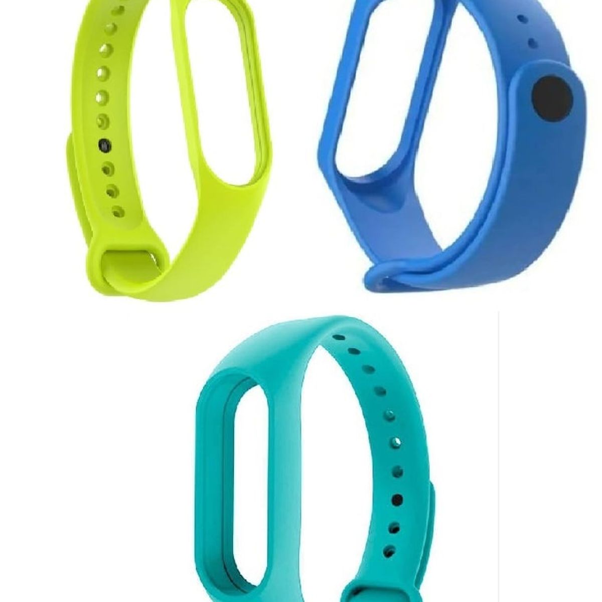 GENERICO - Correa Silicona Xiaomi Mi Band 3, 4, 5 X 3 unidades