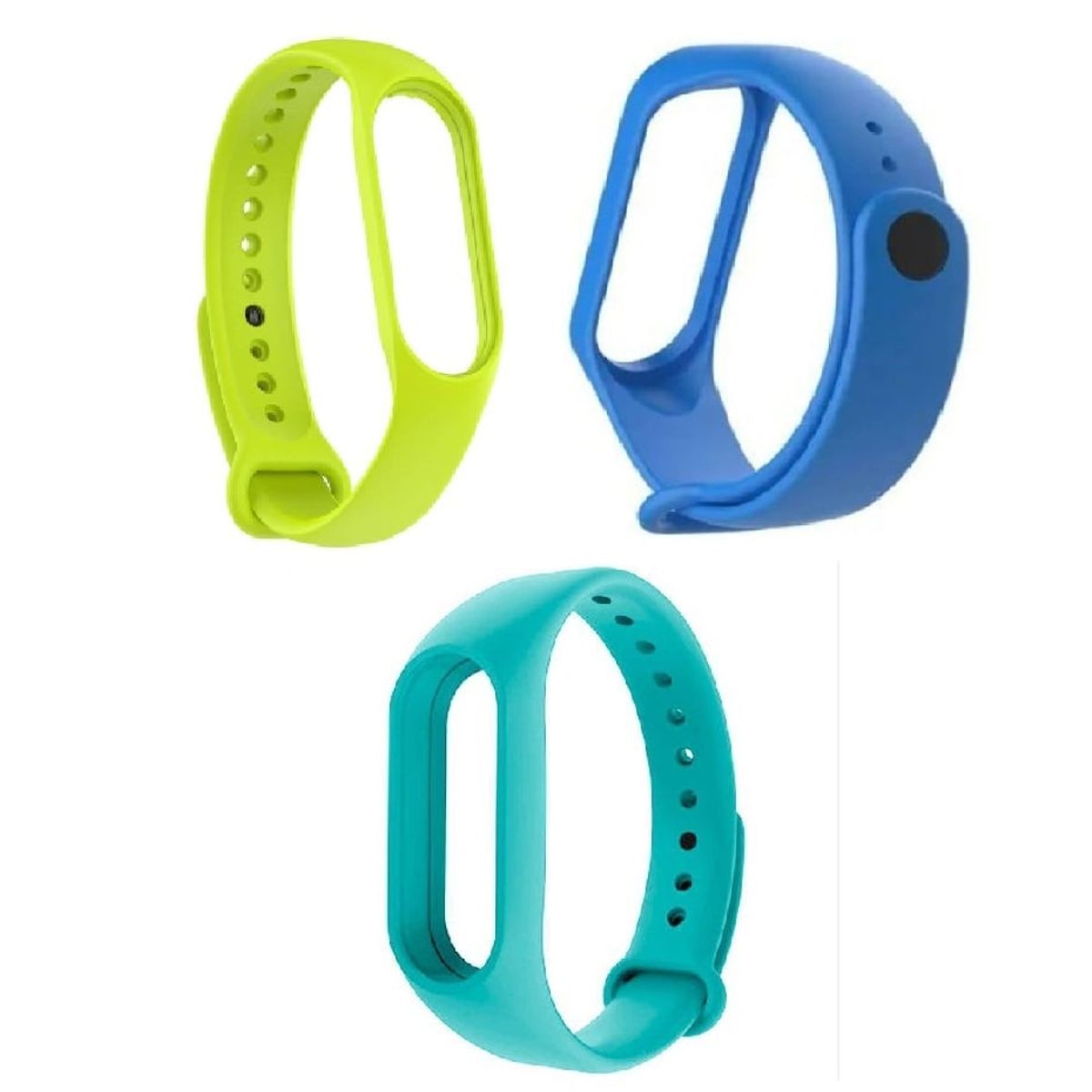 GENERICO - Correa Silicona Xiaomi Mi Band 3, 4, 5 X 3 unidades