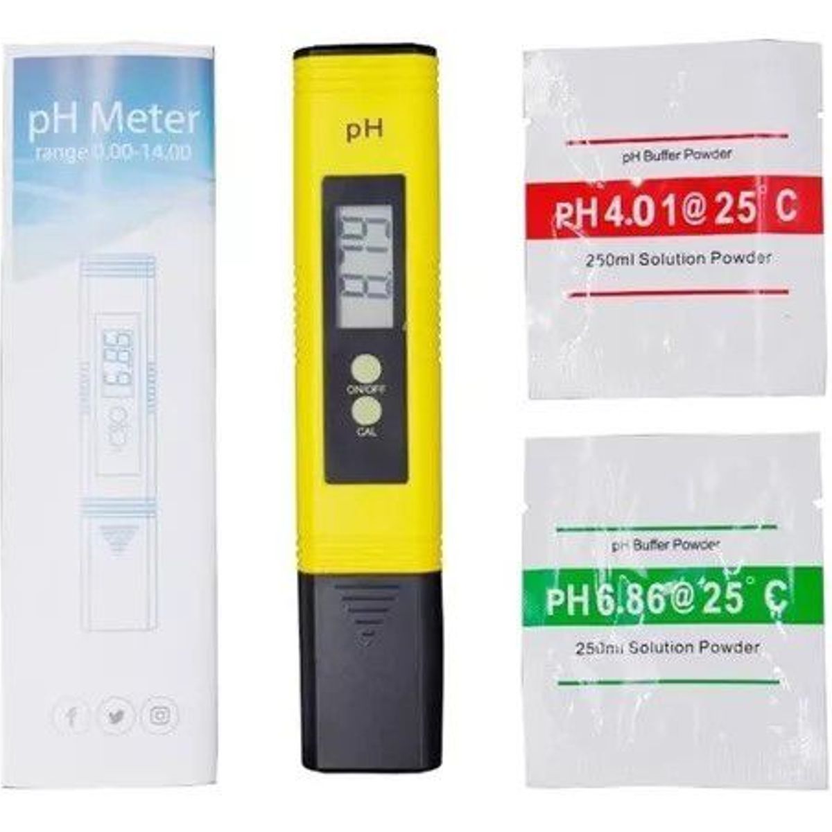 GENERICO - Medidor de pH potenciómetro calidad de agua