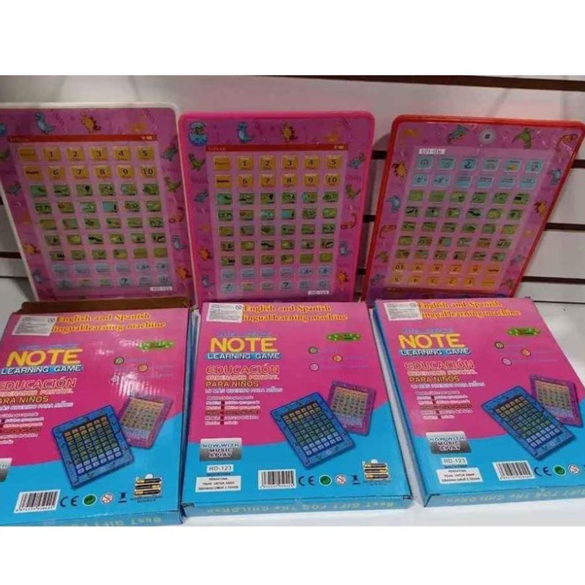 GENERICO - Tablet didáctica electrónica con inglés para niños