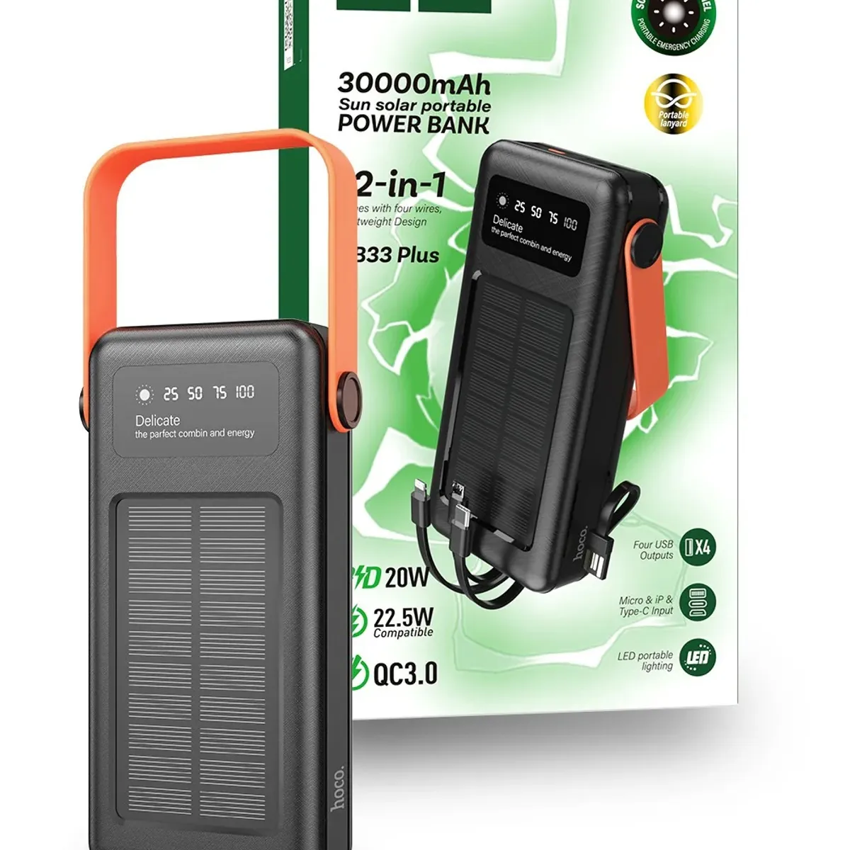 HOCO - Power Bank 30000 mha Carga Rápida 22W Hoco Premiun