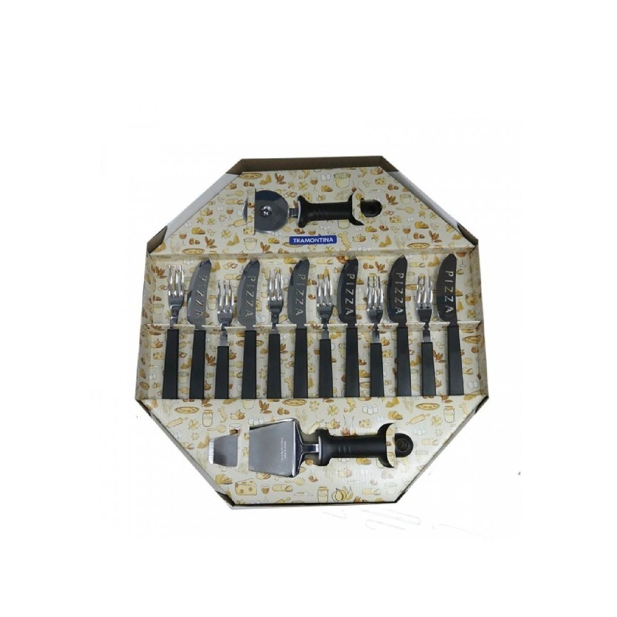 TRAMONTINA - kit para Pizza TRAMONTINA 14 PZ Acero inox