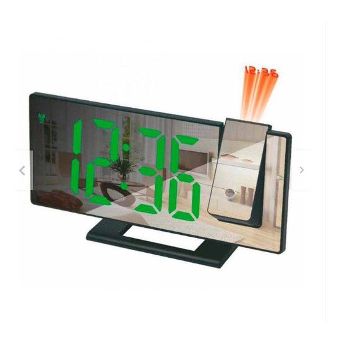 GENERICO - Reloj Proyector Digital LED Espejo Despertador