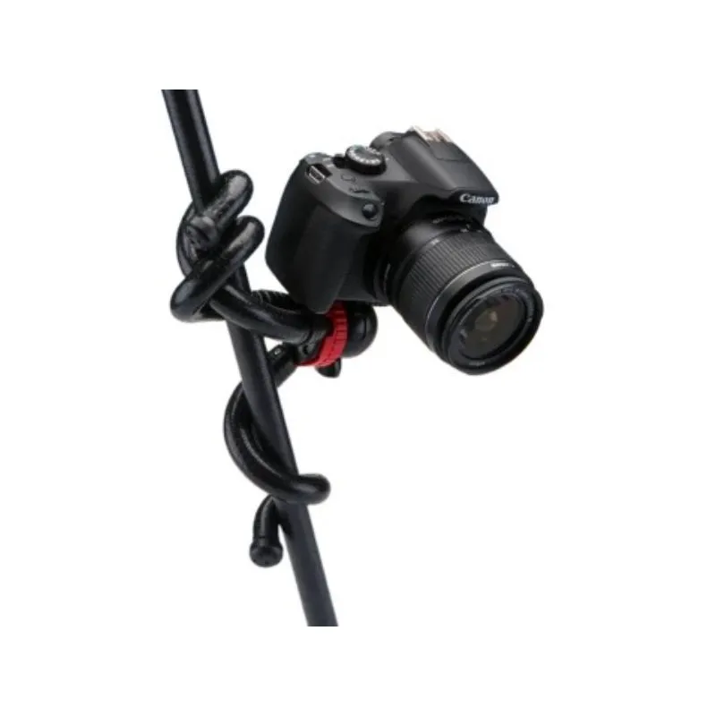 PREMIUM - Trípode Flexible Negro Para Cámara  Adaptador Para Celular