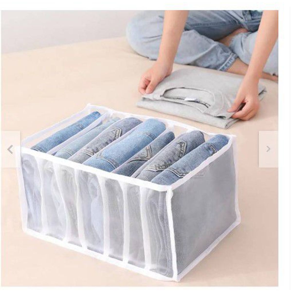 GENERICO - Organizador de buzos pantalones jeans para cajones closet