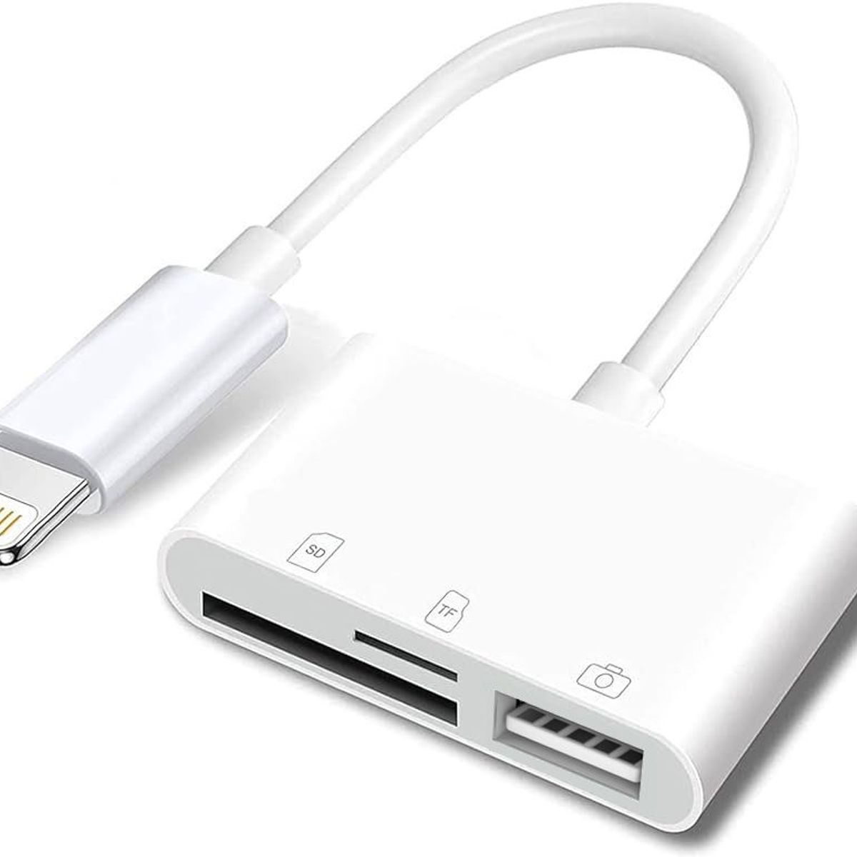OEM - Adaptador Convertidor 3 en 1 Lightning a USB/ SD-TF