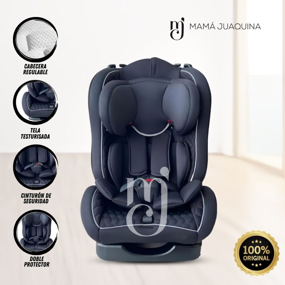 BABY - Silla De Auto Baby Cam «BUGAT CAR SEAT» Black