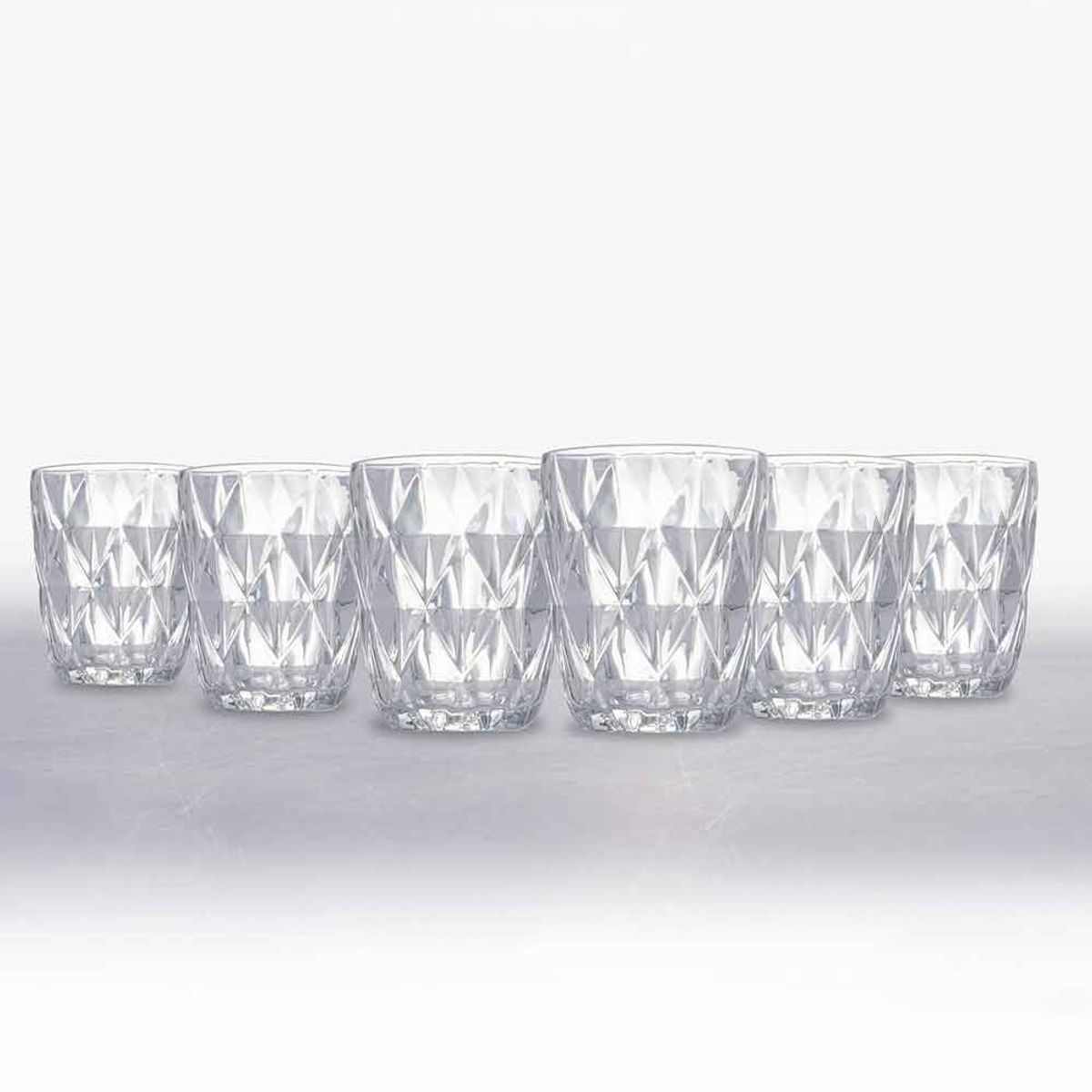 GENERICO - set de 6 vasos modelo diamante