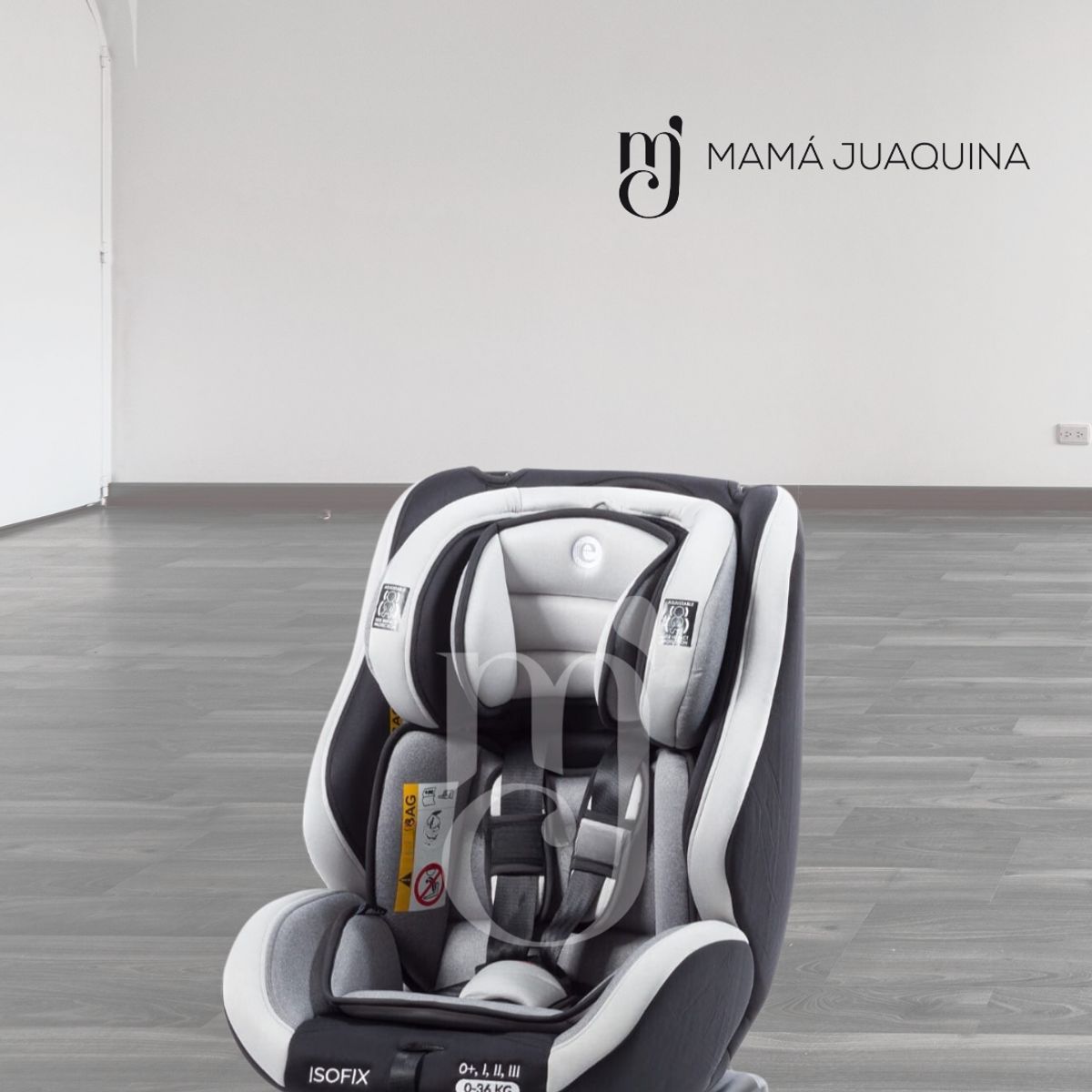 EBABY - Silla de Auto Giratorio Ebaby «RUPAL ISOFIX» Light Gray