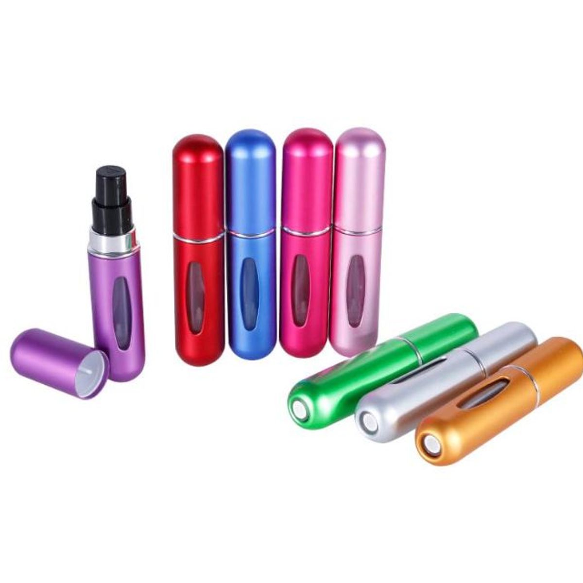 GENERICO - Atomizador dispensador de perfume portátil recargable viaje