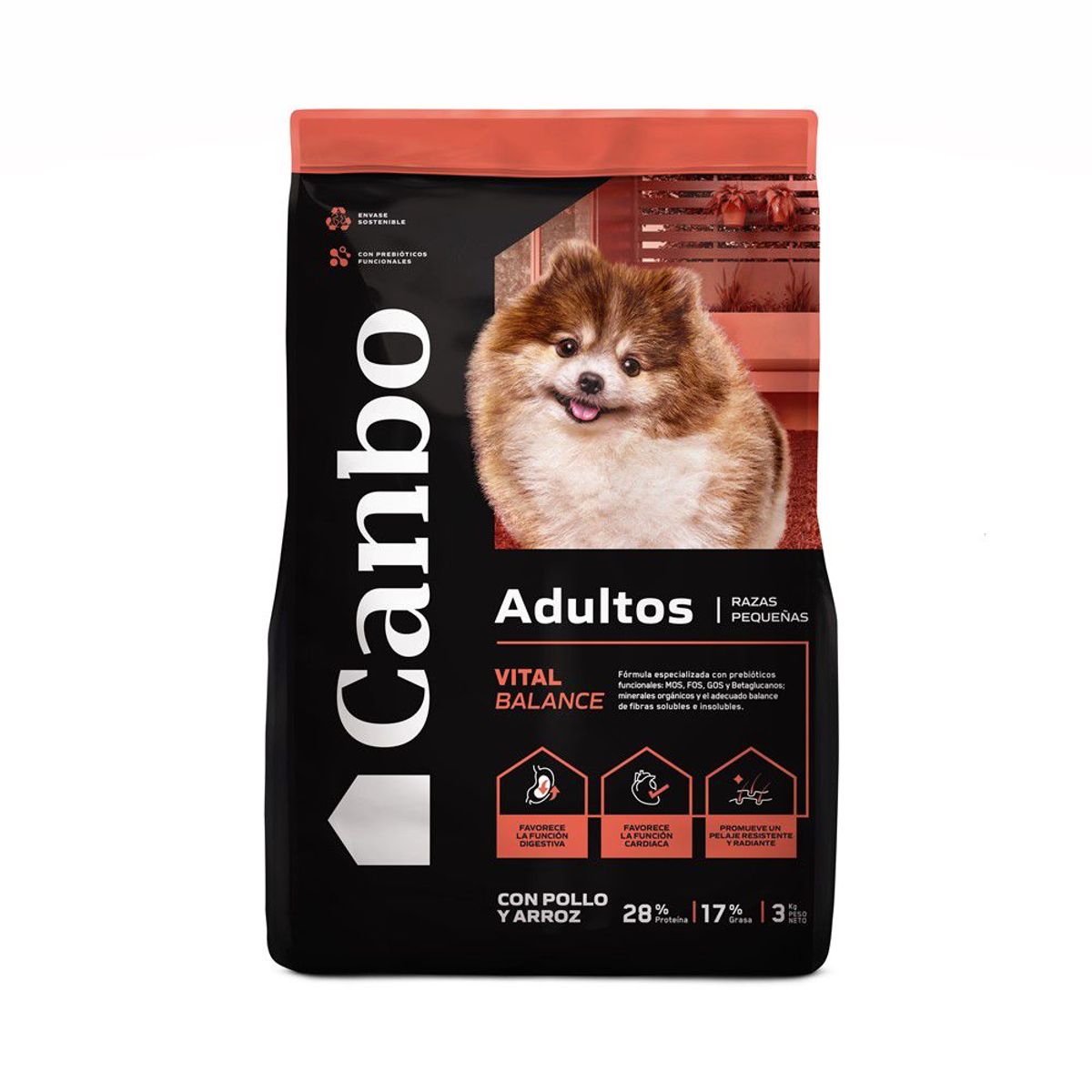 CANBO - Canbo Balance Adultos Razas Pequeñas Pollo Y Arroz 3 Kg