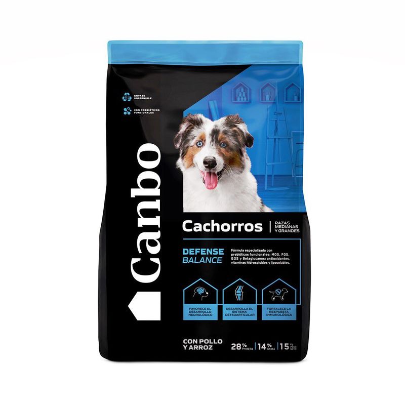 CANBO - Canbo Balance Cachorros Pollo Razas Medianas y Grandes 15 Kg