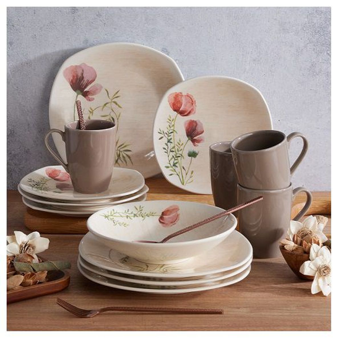 CORONA - Juego de Vajilla 16 Piezas Corona