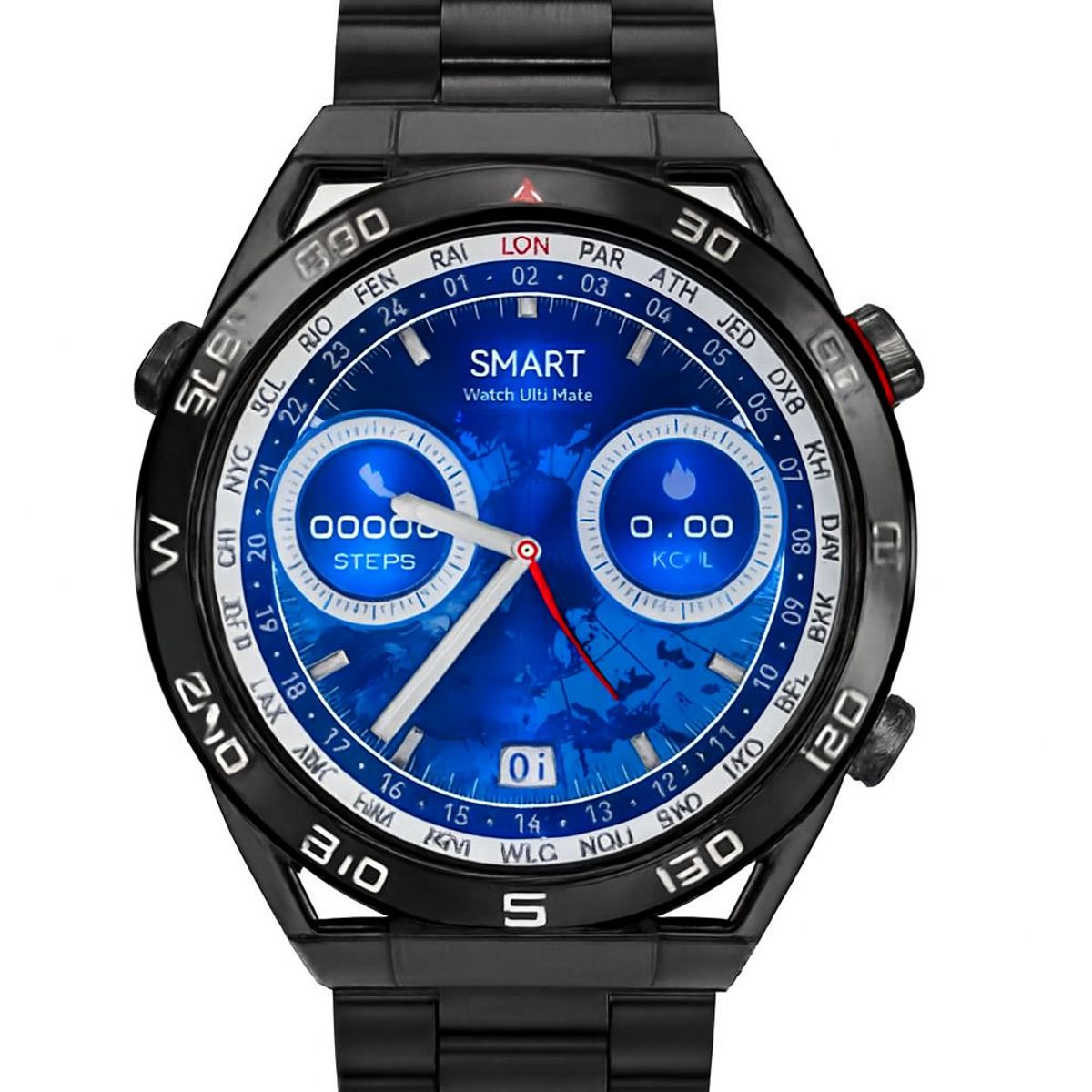 OEM - SMARTWATCH DT ULTRA MATE color negro + AUDÍFONO