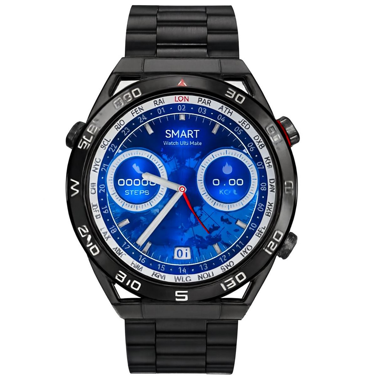 OEM - SMARTWATCH DT ULTRA MATE color negro + AUDÍFONO