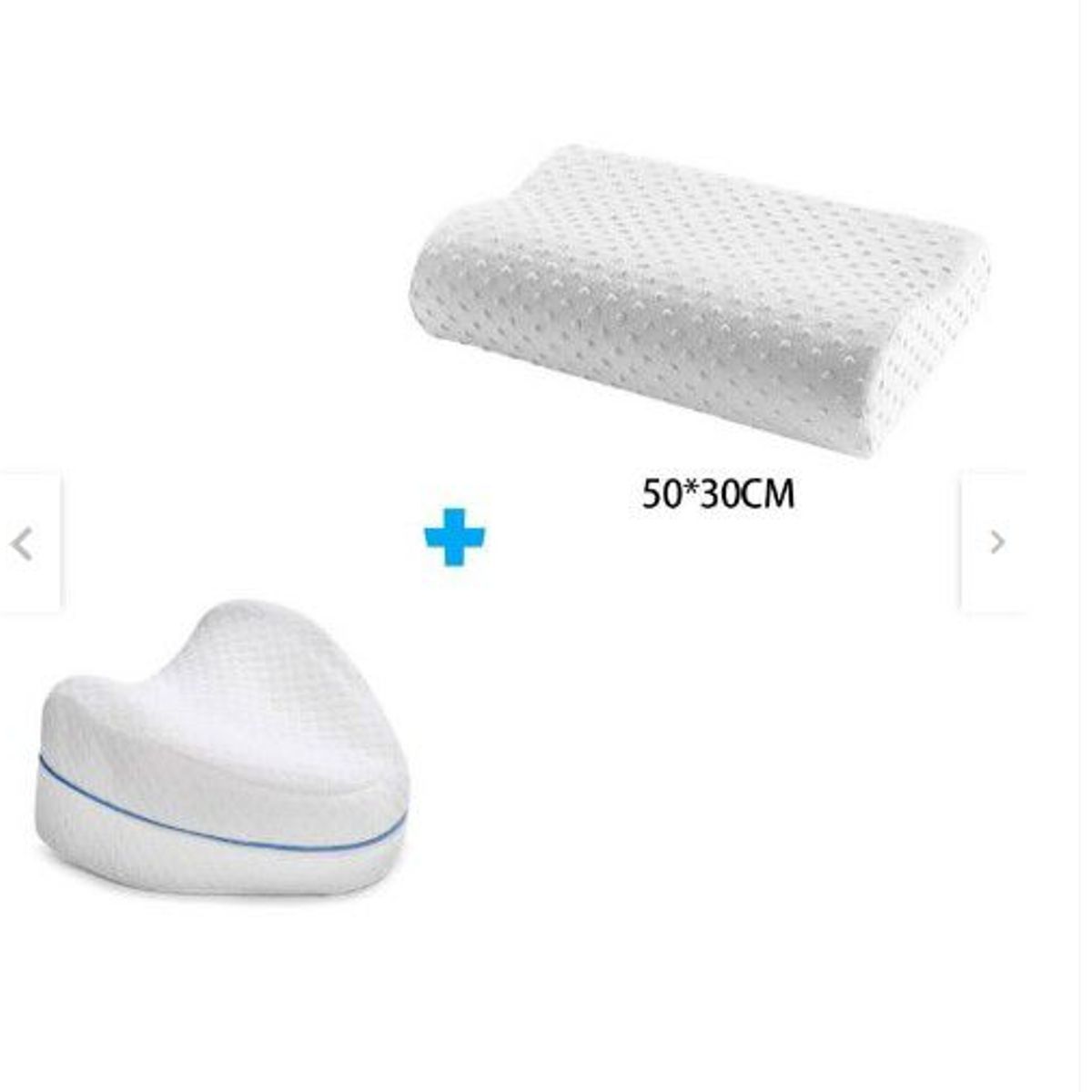 GENERICO - Pack Almohada Memory Pillow Pierna Ergonómica