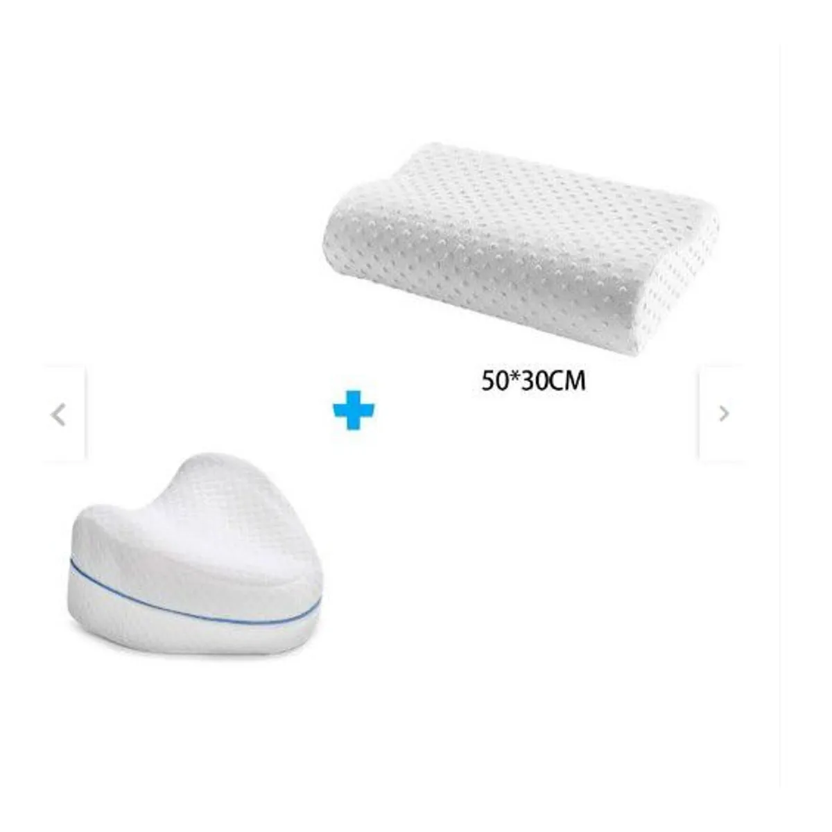 GENERICO - Pack Almohada Memory Pillow Pierna Ergonómica