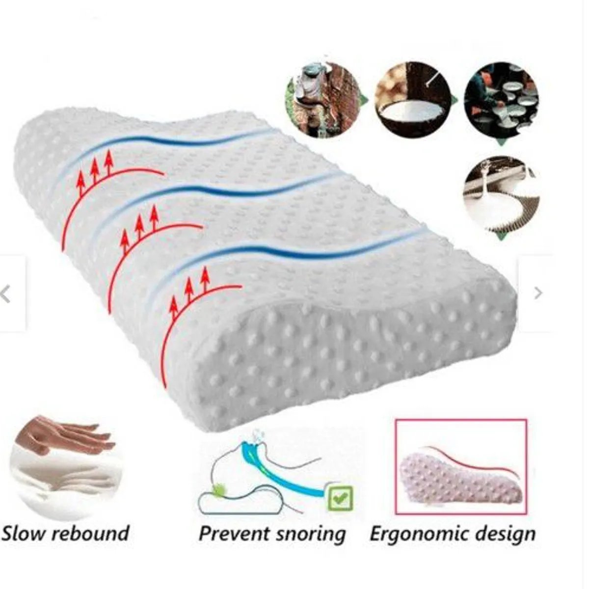 GENERICO - Pack Almohada Memory Pillow Pierna Ergonómica