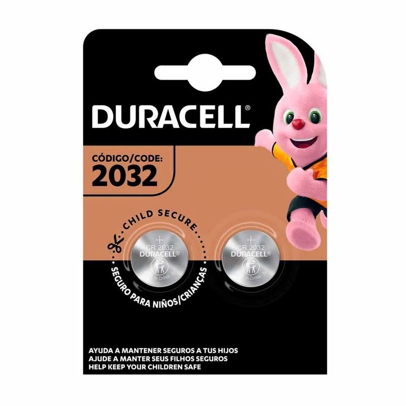 DURACELL - PILA DURACELL CR2032 3V LITIO BLISTER DE 02 PILAS