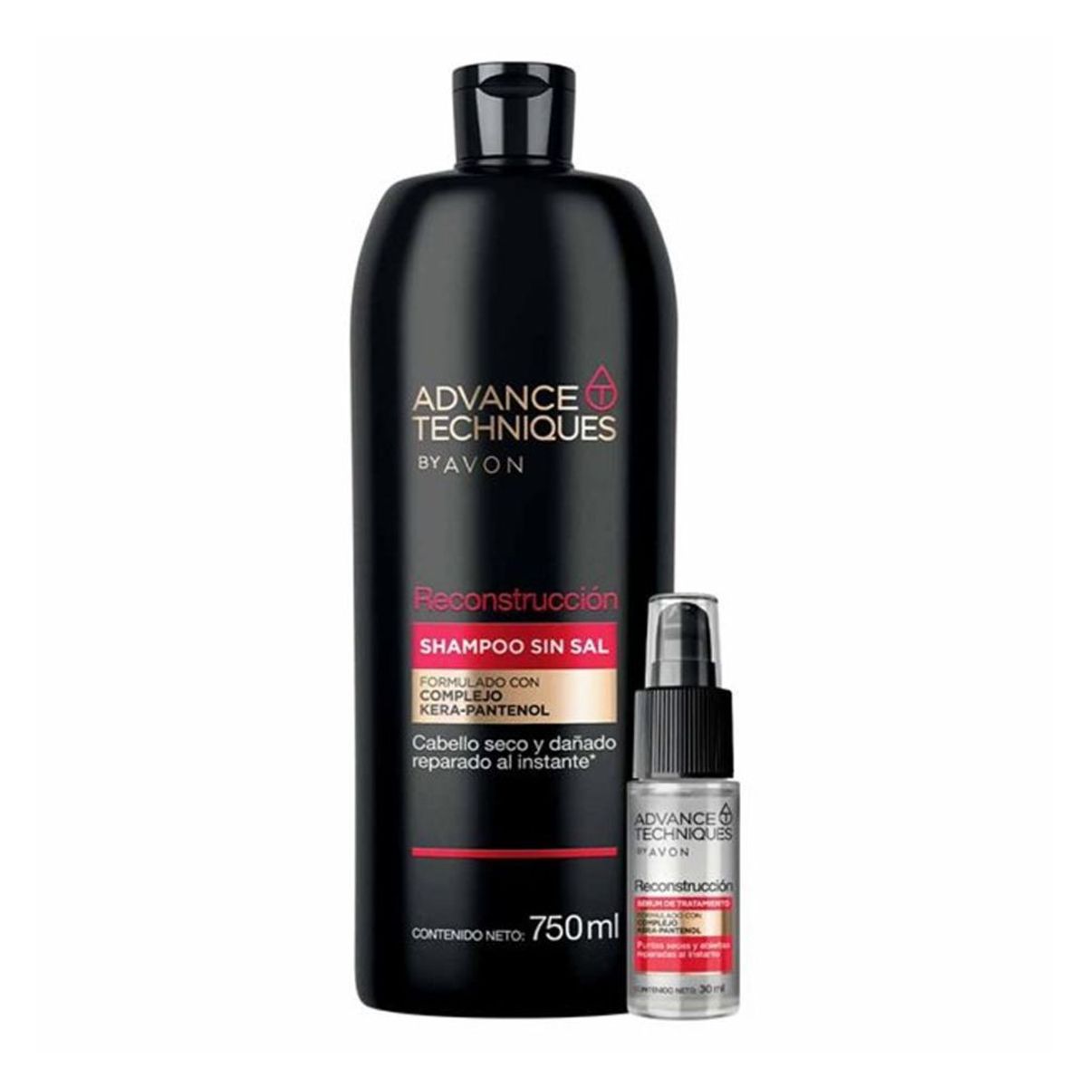 AVON - Advance Techniques Shampoo Sin Sal Reconstrucción con Serum