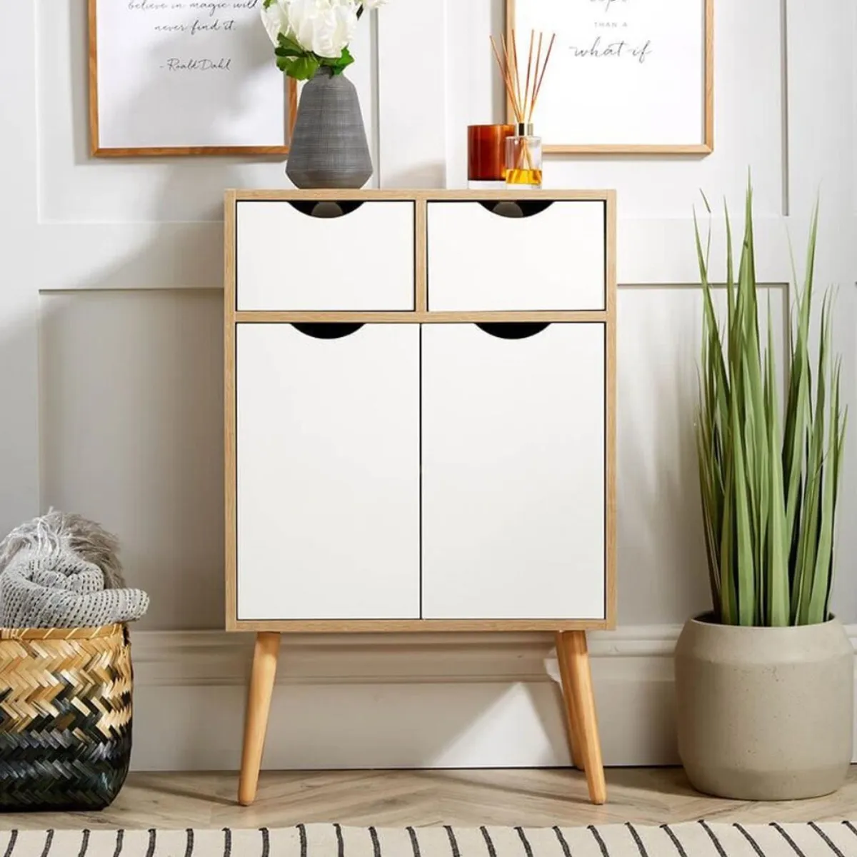 VENTITAS HOME - Aparador Vintage Moana Duna y Blanco