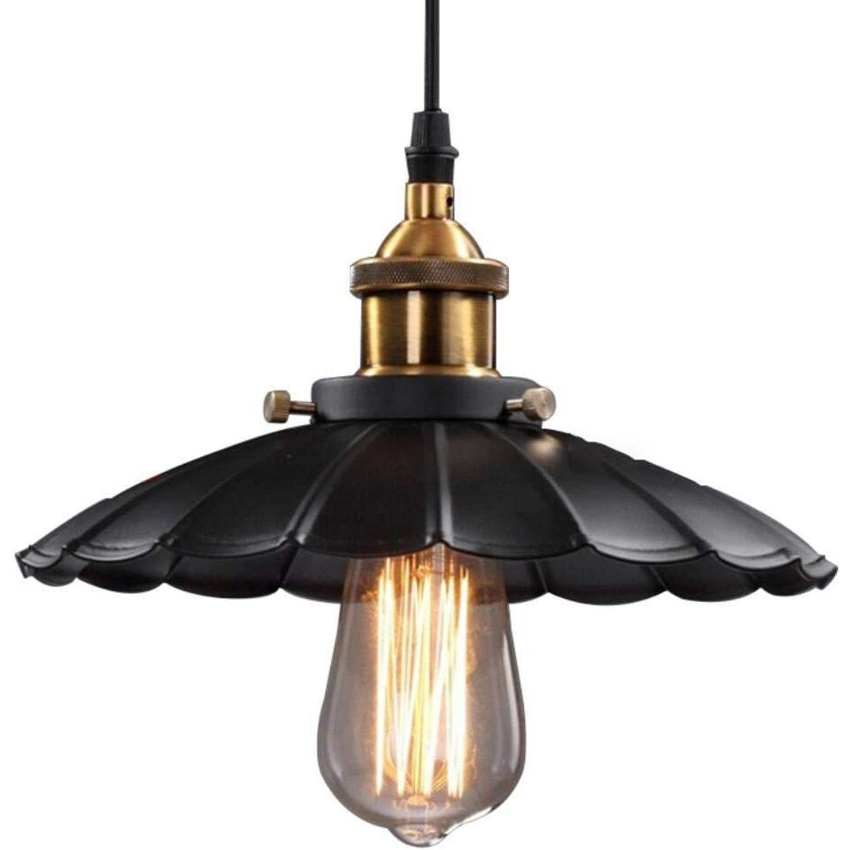 HOME NEAT - Lámpara Colgante Industrial Φ25cm E27