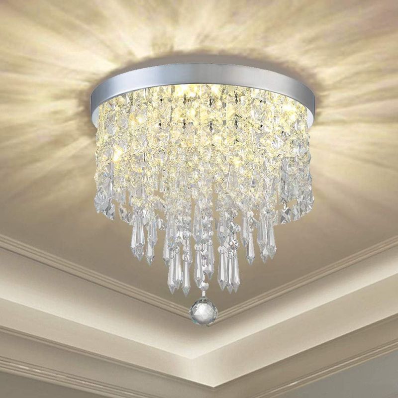 HOME NEAT - Lámpara de Techo Cristal Ø25cm - Incluye 3 LED Blanco frío