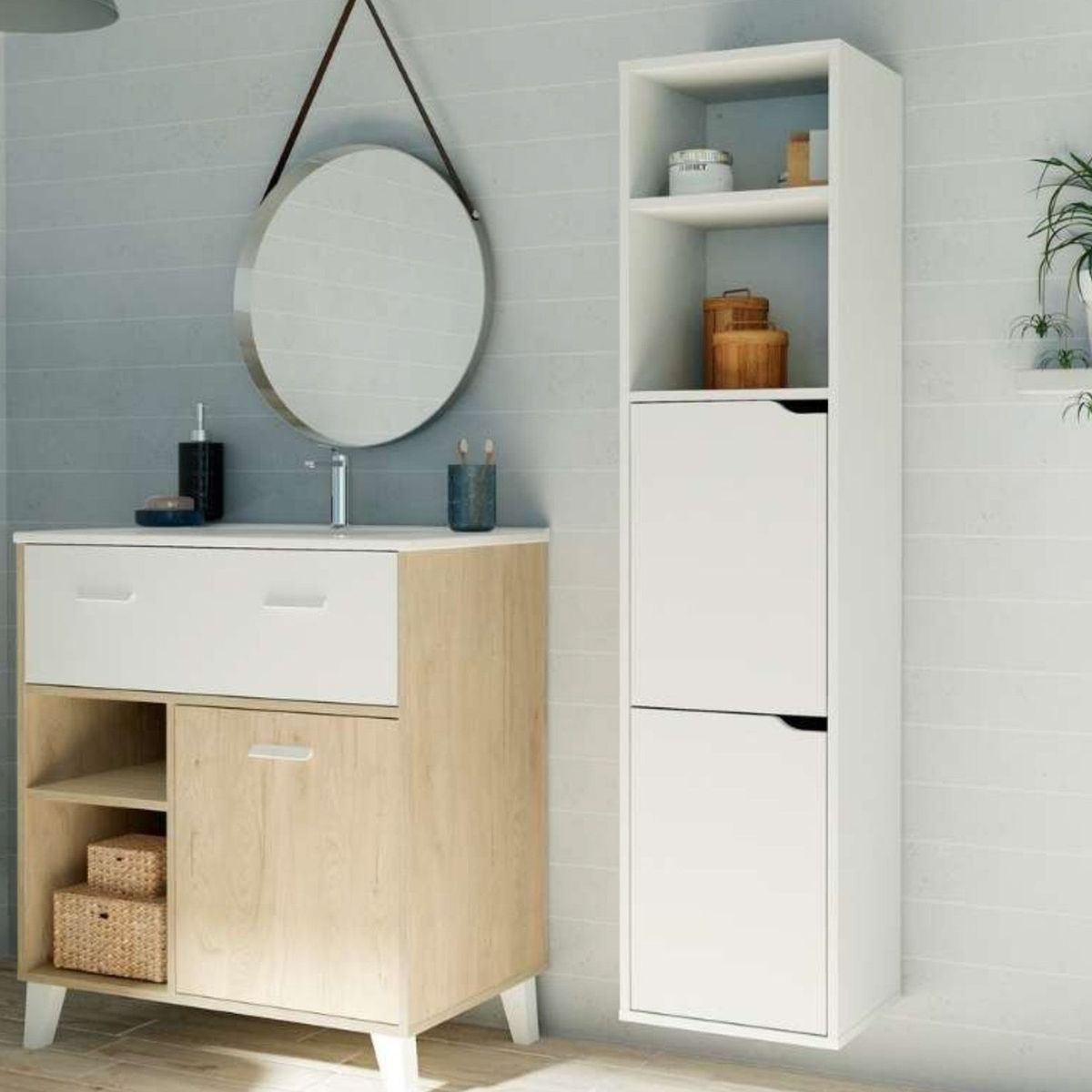 VENTITAS HOME - Organizador de Baño Xanoe Ventitas Home Blanco