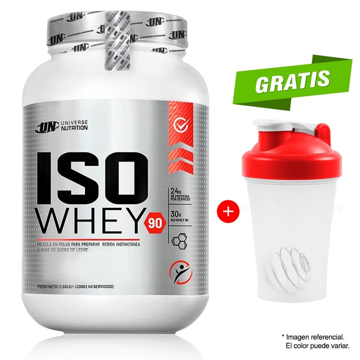 UNIVERSE NUTRITION - ISO WHEY 90 1.1 kilos proteína isolatada Chocolate + Obsequio