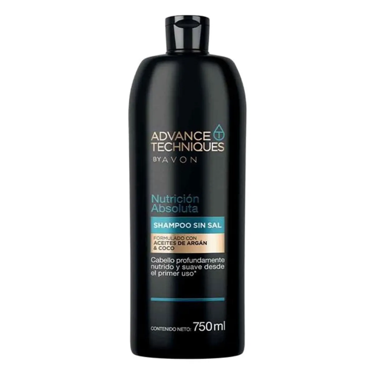 AVON - Advance Techniques Shampoo Sin Sal Aceite De Argán Nutrición Absoluta 750Ml