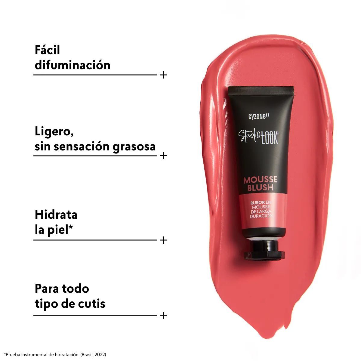 CYZONE - Rubor Mousse Blush TAN BLUSH Studio Look