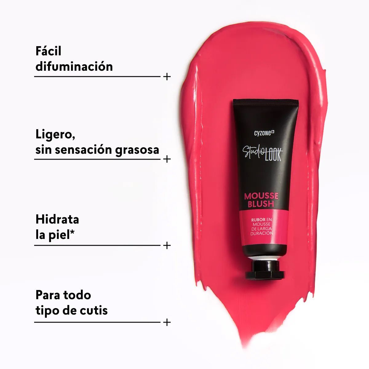 CYZONE - Rubor Mousse Blush LOVE BLUSH Studio Look