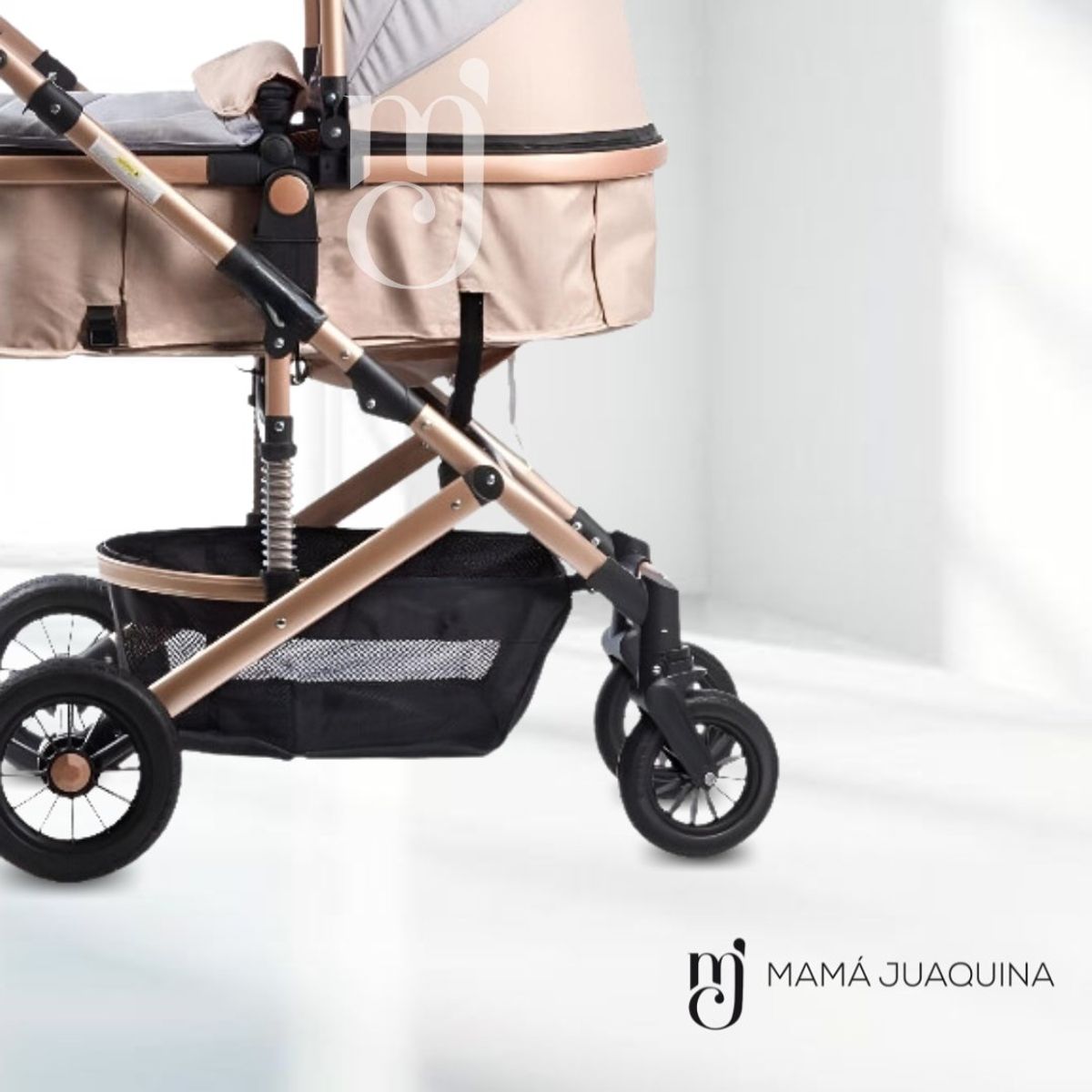 EBABY - Coche Cuna Moisés de Lujo «COMFORT» Beige
