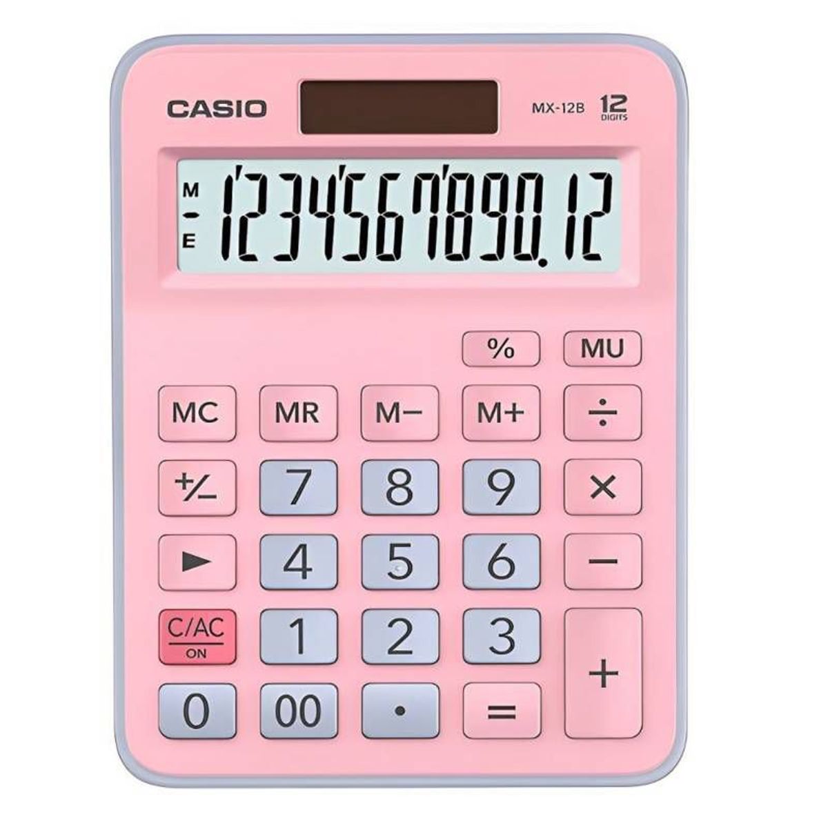 GENERICO - Calculadora CASIO MX-12B Edición Bicolor Rosado Celeste