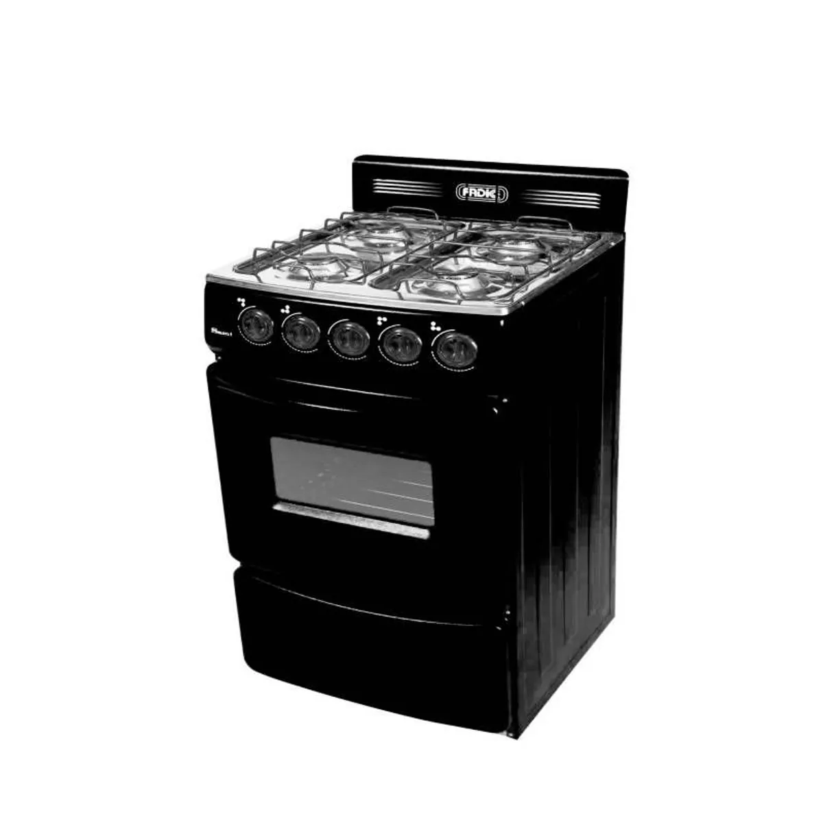 FADIC - Cocina Fadic con respaldar y Horno 20 Sami 4H Negro +Protector