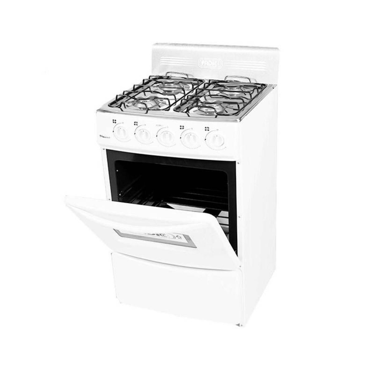 FADIC - Cocina Fadic con respaldar y Horno 20 Sami 4H Blanco +Protector