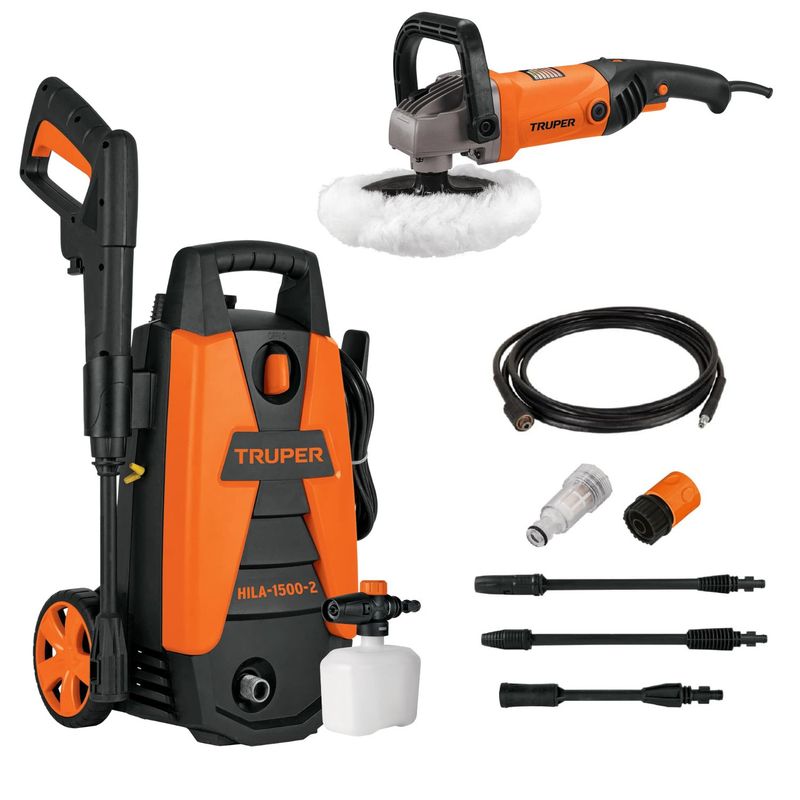 TRUPER - Hidrolavadora 1500Psi  Pulidora profesional Truper